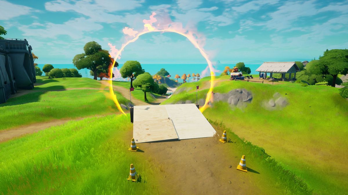 Ubicaciones de anillos en llamas de Fortnite: dónde conducir a través de anillos en llamas en Fortnite